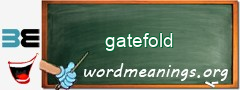 WordMeaning blackboard for gatefold